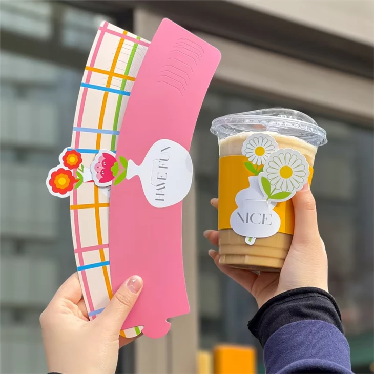 Manga para xícara de café personalizada