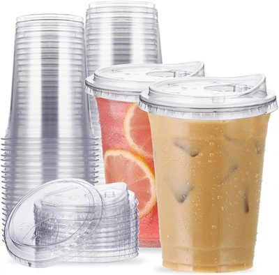 16 oz cupas frias de plástico para animais de estimação